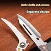 Household Multi-functional Chicken Bone Scissors Stainless Steel Kitchen Food Scissors
