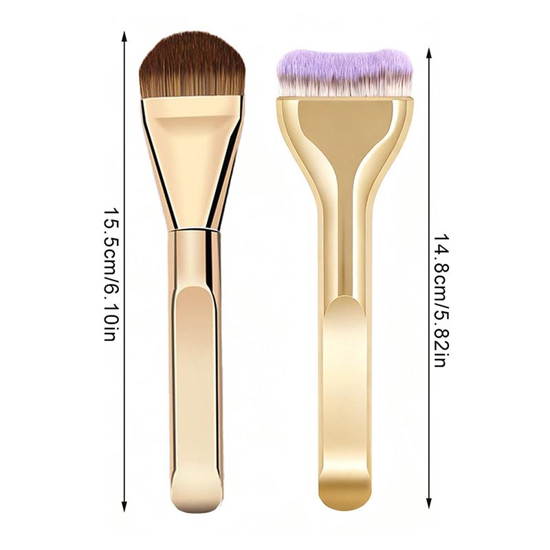Flat-Headed Foundation Brush Professional Portable And Easy-To-Clean Makeup Brush