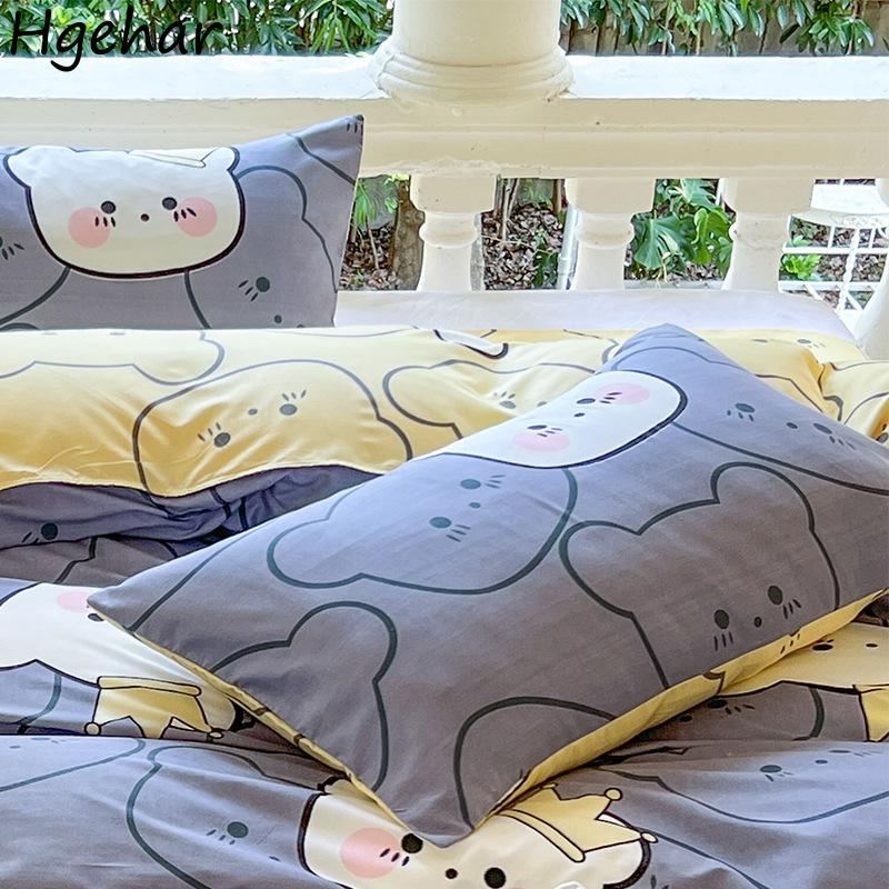 

48смX74см наволочка с рисунком из мультфильма простая студенческая мода простая моющаяся универсальная дышащая удобная наволочка для подушки Ins 48cmX74cm-1pc