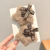 1/4PCS Winter Plush Y2K Star BB Hair Clips for Women Hairpins Cute Fluffy Side Bangs Clips Fashion Headdress Hair Accessories