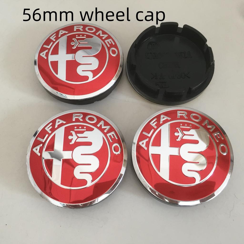 4 Stück 56mm 60mm 68mm Für Alfa Romeo 147 156 159 Autoemblem Radnaben-Mittelkappe Abzeichen Abdeckungen Aufkleber Decals Styling-Zubehör