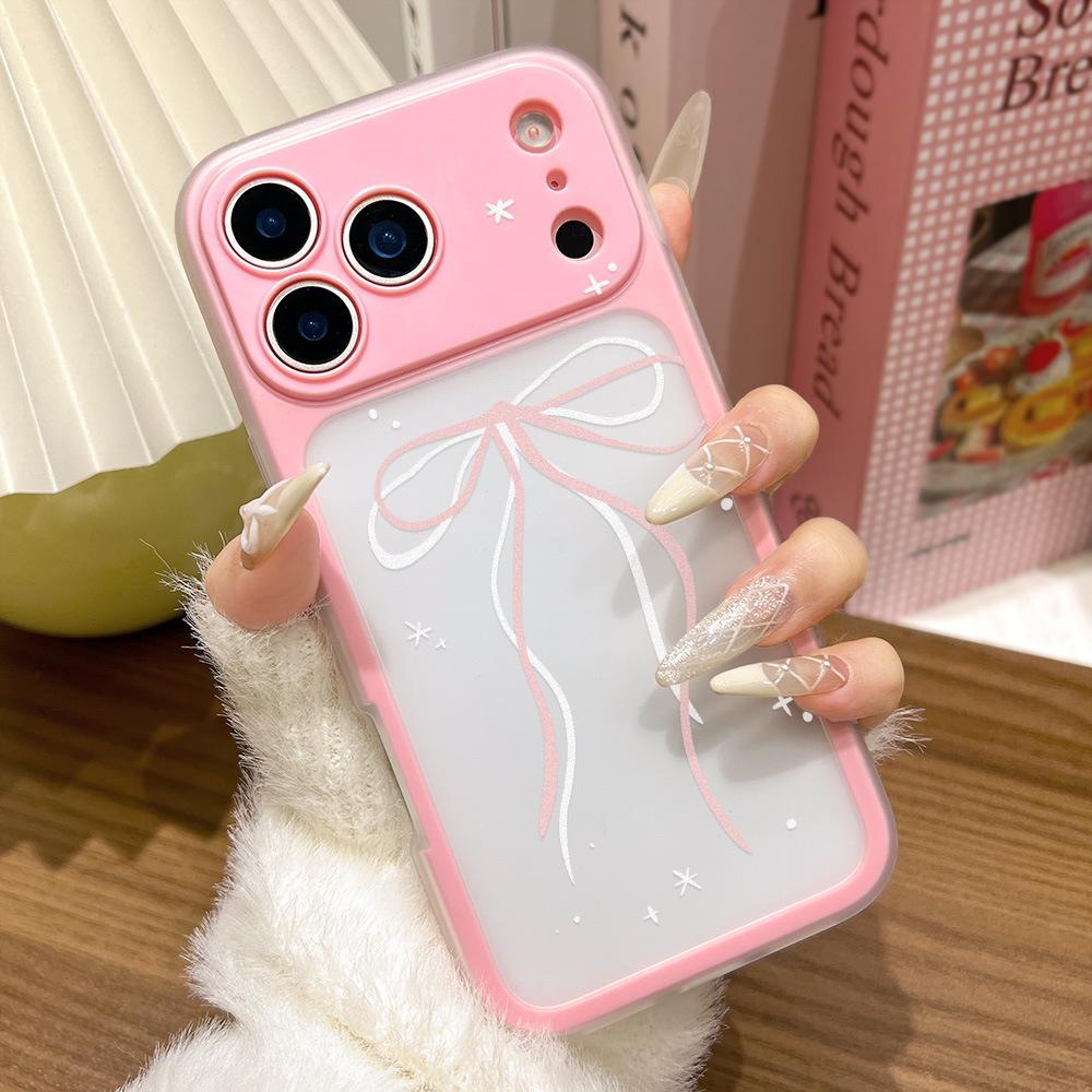 Beautiful Bow Is Suitable for iPhone17promax 2-in-1 Mobile Phone Case Apple 16 Niche 15 Hair Factory