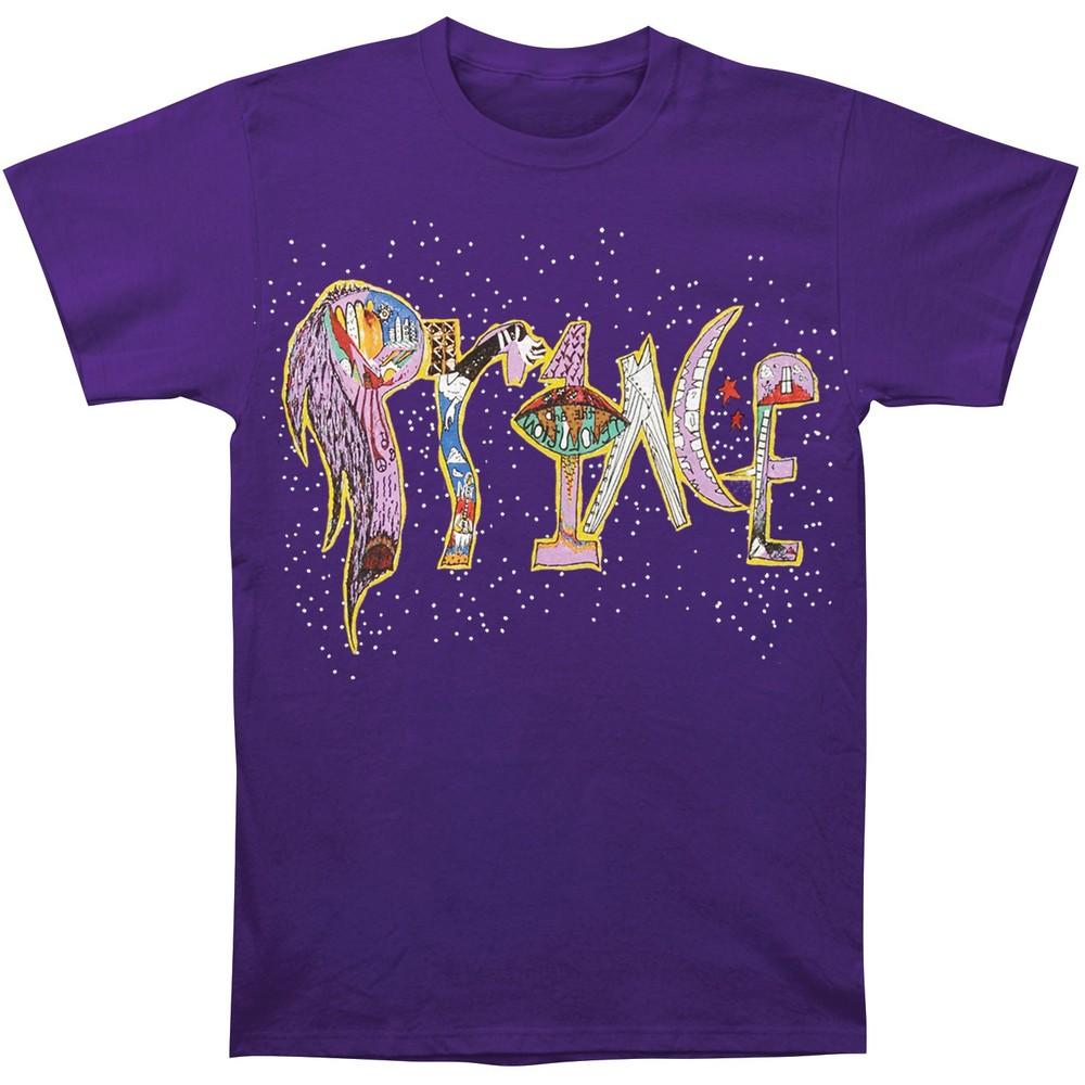 

Мужская футболка Prince 1999 на фиолетовой футболке Фиолетовый M