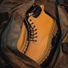 Leather Martin Boots Men And Women Couple Boots Retro British Style Kick Not Rotten Thick-Soled Big Yellow Boots