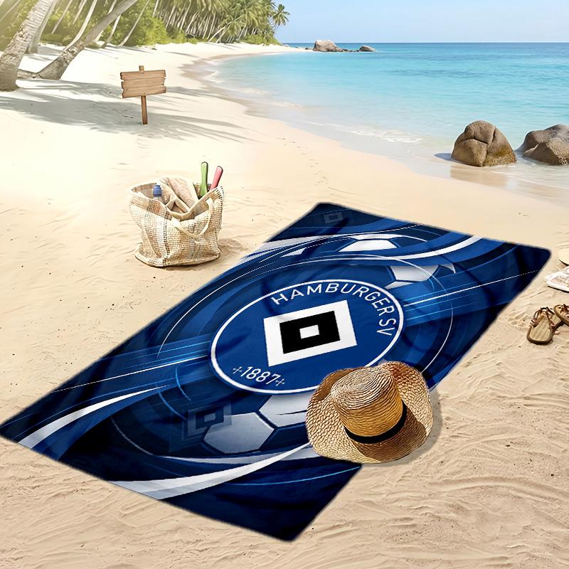 Asciugamano da Spiaggia con Stampa Calcio Hamburger SV, Asciugamano Grande Morbido ad Asciugatura Rapida per Spiaggia Campeggio Nuoto