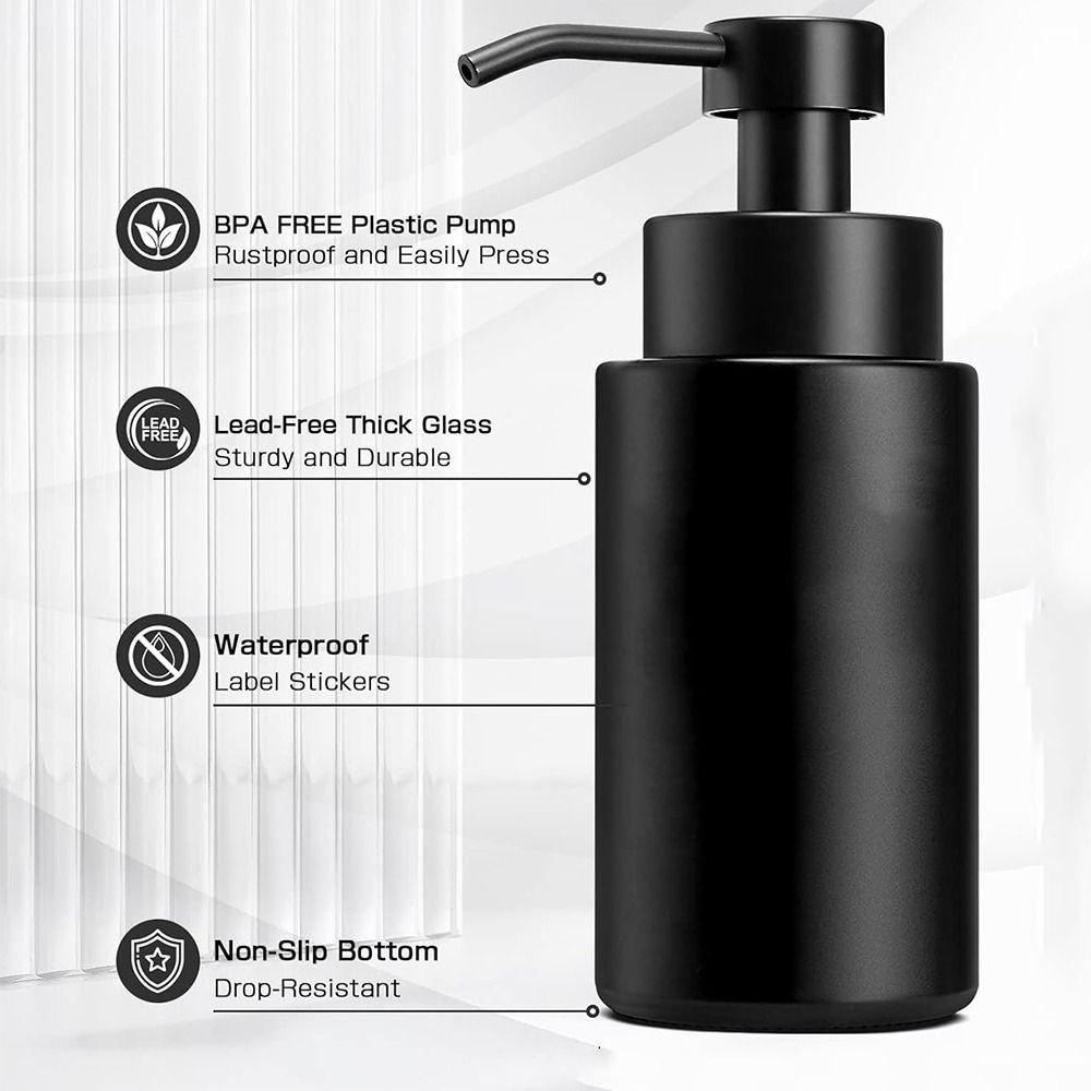 Refillable Foaming Soap Dispenser 304 Stainless Steel Pump Foam Lotion Bottle  Bathroom Decor