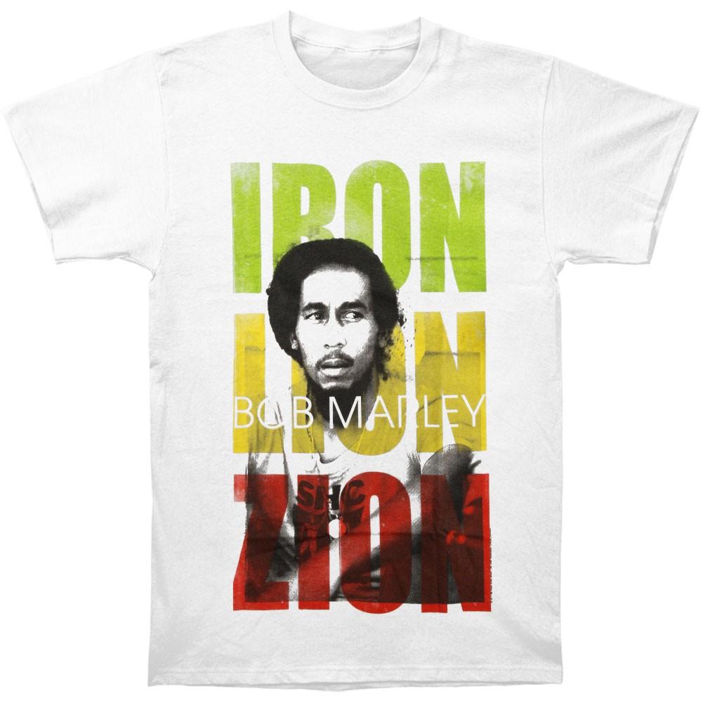 Men s Bob Marley Zion T-shirt Small White XXXL