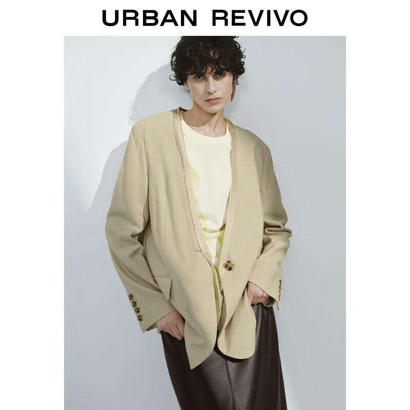 UR Women s V-Neck One-Button Blazer XS