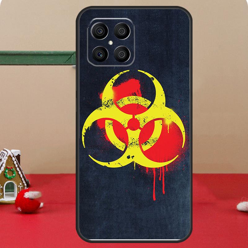 Biohazard Symbol Logo Case For Honor Magic 6 7 8 Pro Honor 400 200 70 90 Lite X8c X8b X9a X9b X9c X9d Win RT Cover