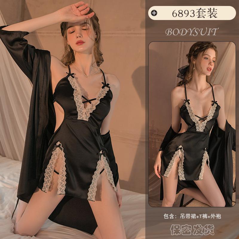 New Sex Underwear Sexy Pajamas Lace Pure Desire Hollowed Out Uniform Temptation Hot Passion Free 6893