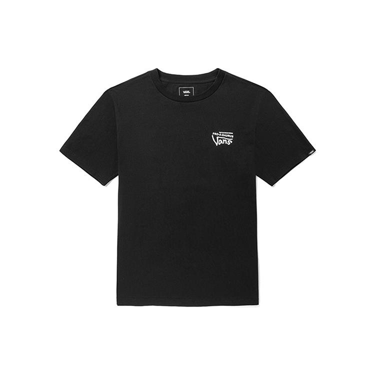 Vans T Shirts Unisex Black Crew Neck Moderate Straight Fit VN0A5F33BLK