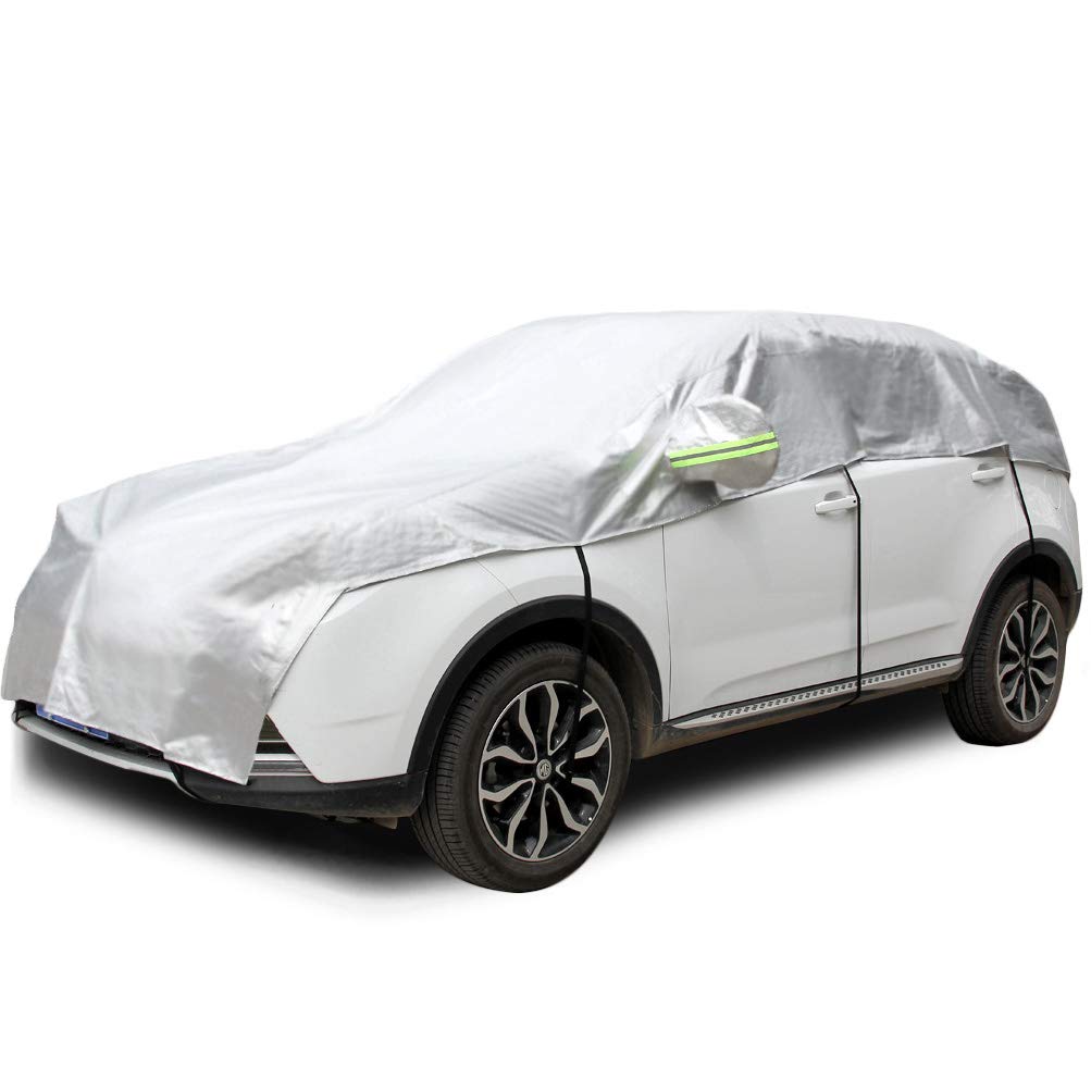 

Konnfeir Half Car Body Automobile Half UV 210D Oxford Fabric Cover, Cover, Cover, Cover, Waterproof, Dustproof, Protection, (SUV Compatible)