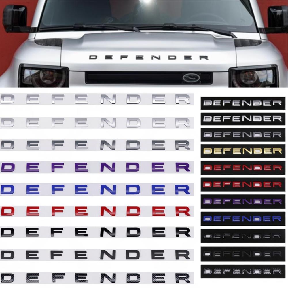 1Pc 3D ABS Letters Car Front Hood Badge Bonnet Sticker Rear Trunk Emblem Logo Decal Accessories