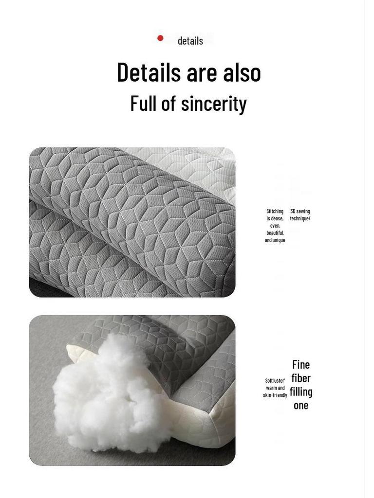 Cervical Spine Support Sleep Pillow for Home & Dormitory