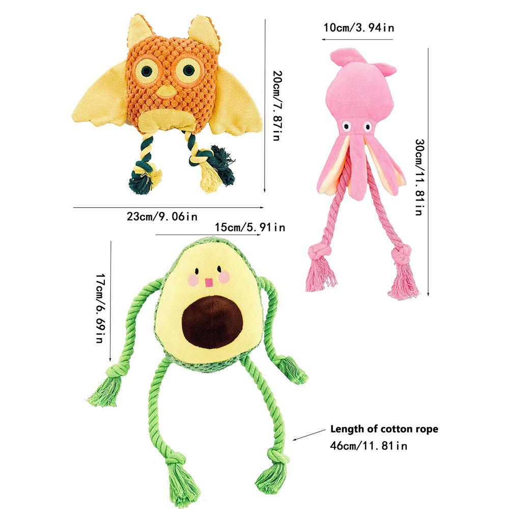 Corn Kernel Plush Squeaky Toy for Dogs & Cats - Interactive Self-Play Pet Toy, Boredom Relief Soft Chew Toy,