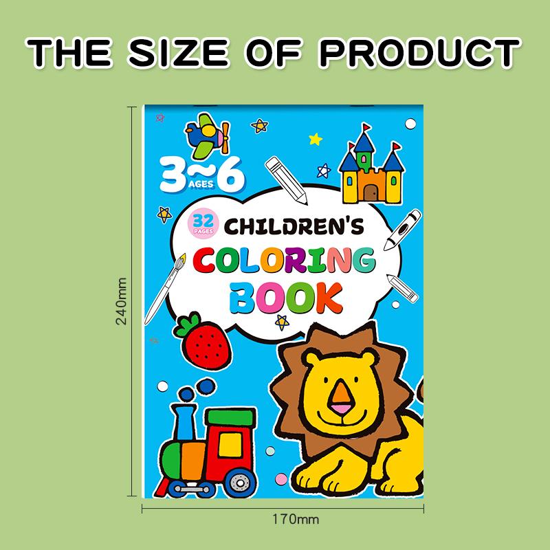 

Children s Fun Coloring Book 32 Pages with Different Themes Coloring Drawing Book Size 170 × 240mm