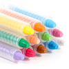 12 Colors Water Soluble Dustless Chalk Rotating Design with Pen Case Anti-Stain for Teaching Drawing Doodling Art Painting