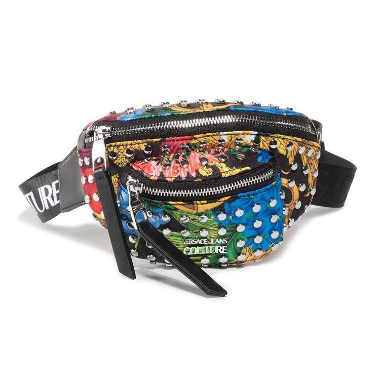 Versace Jeans Couture Double Zipper Waist Bag Fabric And Faux Leather Women Waist Bag Colorful E1VVBBB4-71406-M09 Basic Set BagDust Bag 21080₽