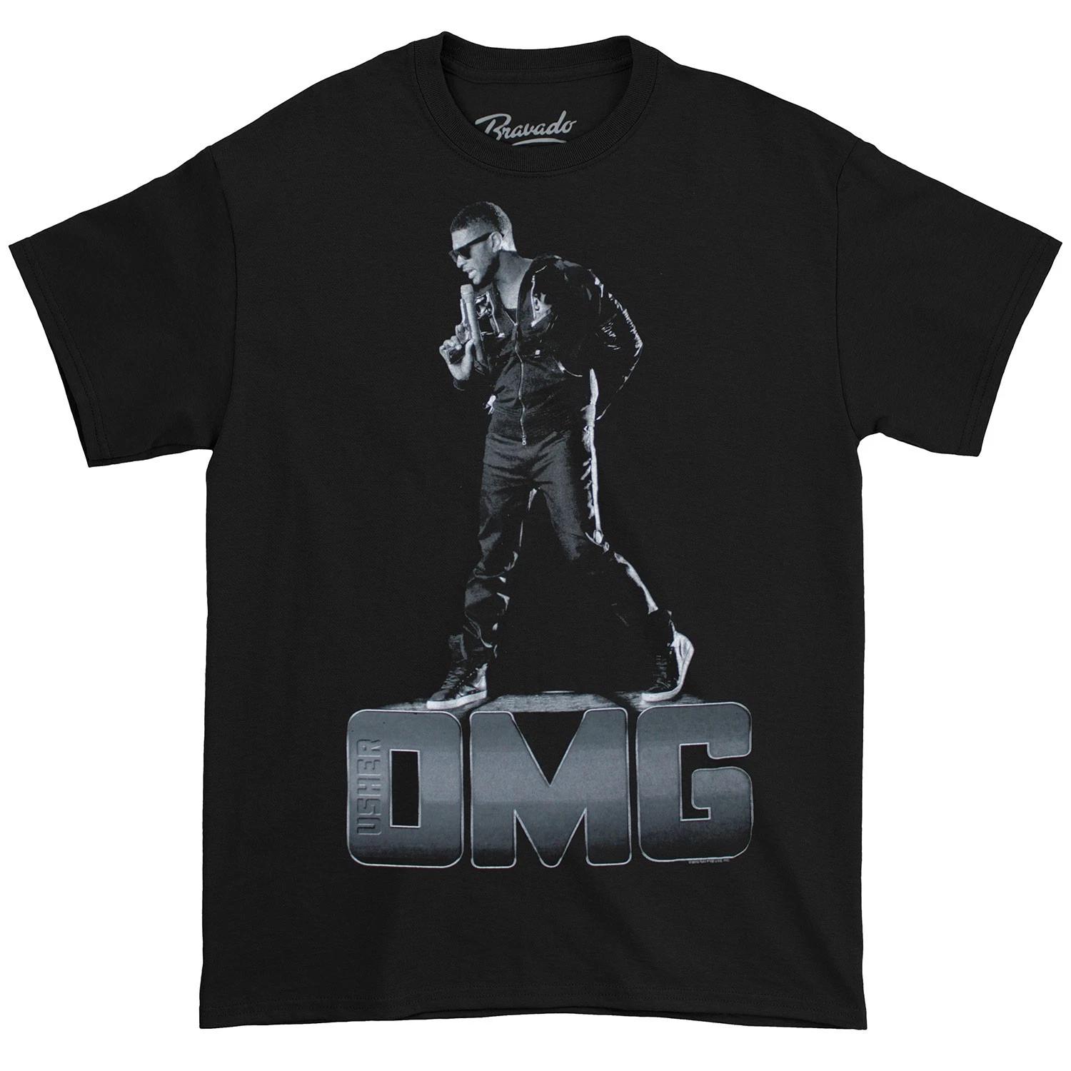 Men s Usher Gun Tour T-shirt Medium Black XL