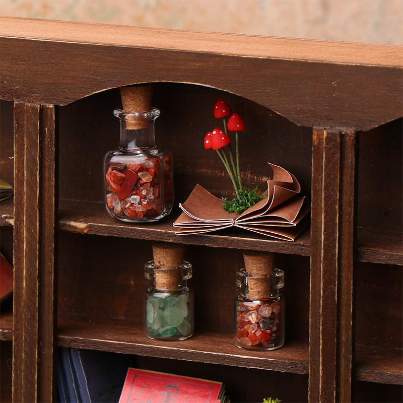 Dollhouse Wizarding World Scene Ornament Vintage Mini Magic Bottle Wand Model Dollhouse Retro Decoration Micro Scene Accessories