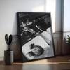 Black white Luxury Sports Car  Painting Calligraphy Premium Cotton Canvas Wall Art Poster HD Scratch Resistant Perfect Gift