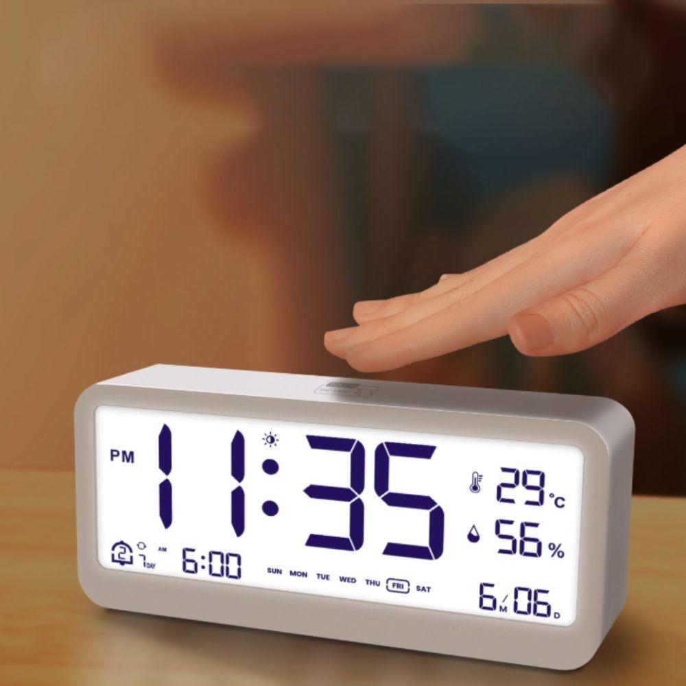 LED Large Screen Electronic Digital Alarm Clock Intelligent Student Alarm Clock  Bedroom