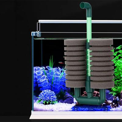 Double Head Sponge Filter for Fish Tank Cleaning Purifying Water Quality Pneumatic Filter Silent Aquarium Supplies Accessories
