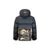 EVISU Down Jackets Men's Black Hooded Moderate Quilted Down Jacket 2EAHTM2NJ753XXPL