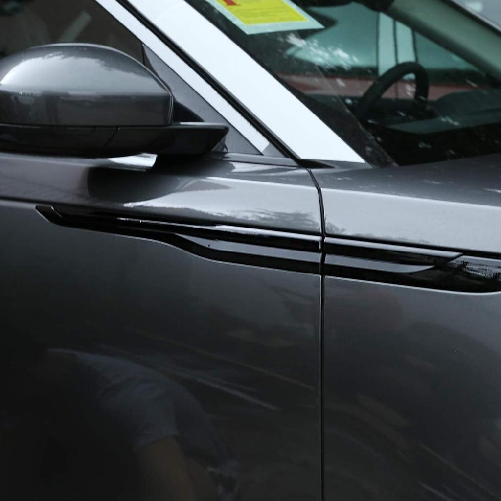 4pcs Piano Black Side Fender Cover Trim ABS Plastic for Land Rover Range Rover Velar 2017 2018 Car Accessories