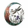 Crescent Moon Metal Wall Decor Lightweight for Garden Room, Entryway