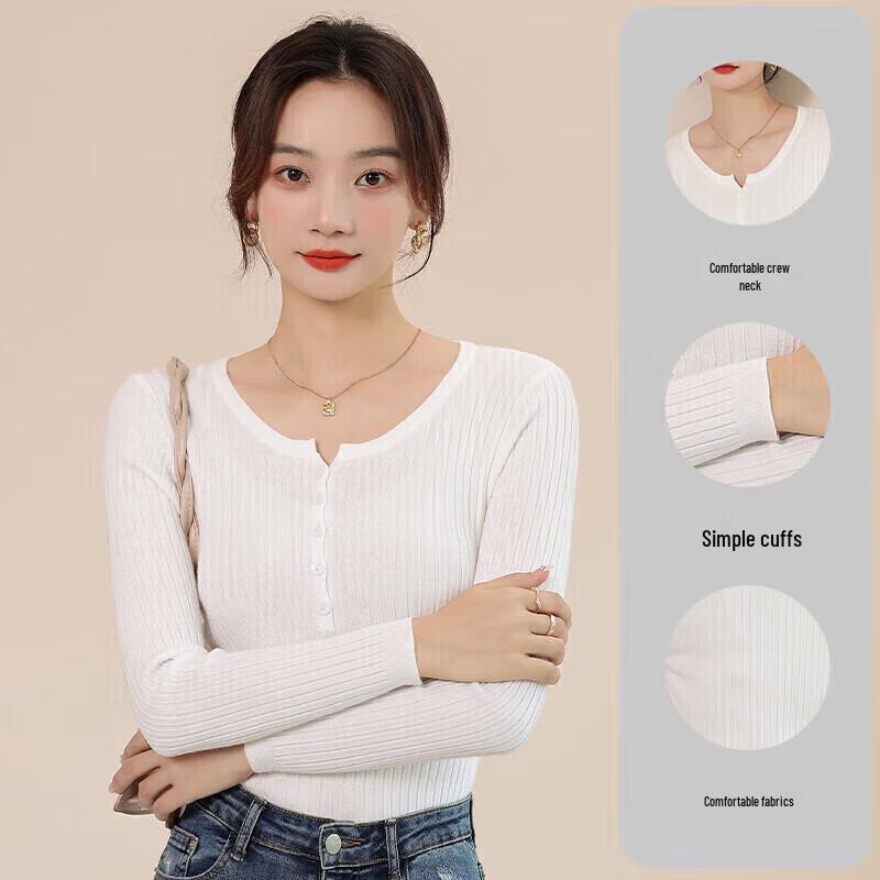 Jeanswest Women's Knitted Long Sleeve Base Layer Top