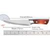 Meat Cleaver Chef Knife Stainless Steel Boning Knife Sharp Slaughtering Sheep Pig Fish Fruit Vegetable Knives with Sheath Kitchen Tool