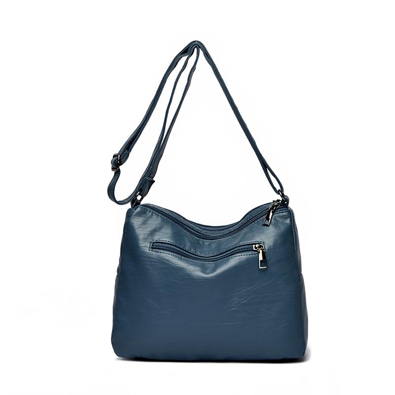 Dámská taška Vintage taška přes rameno Vícekapsá velkokapacitní taška crossbody