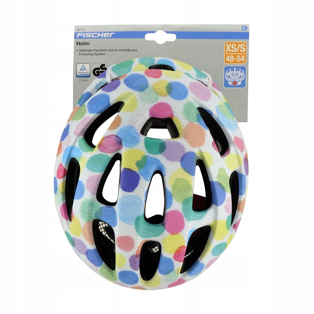 Kask Rowerowy Dziecięcy Regulowany Na Rolki Hulajnogę Fischer Xs/S 48-54 Cm