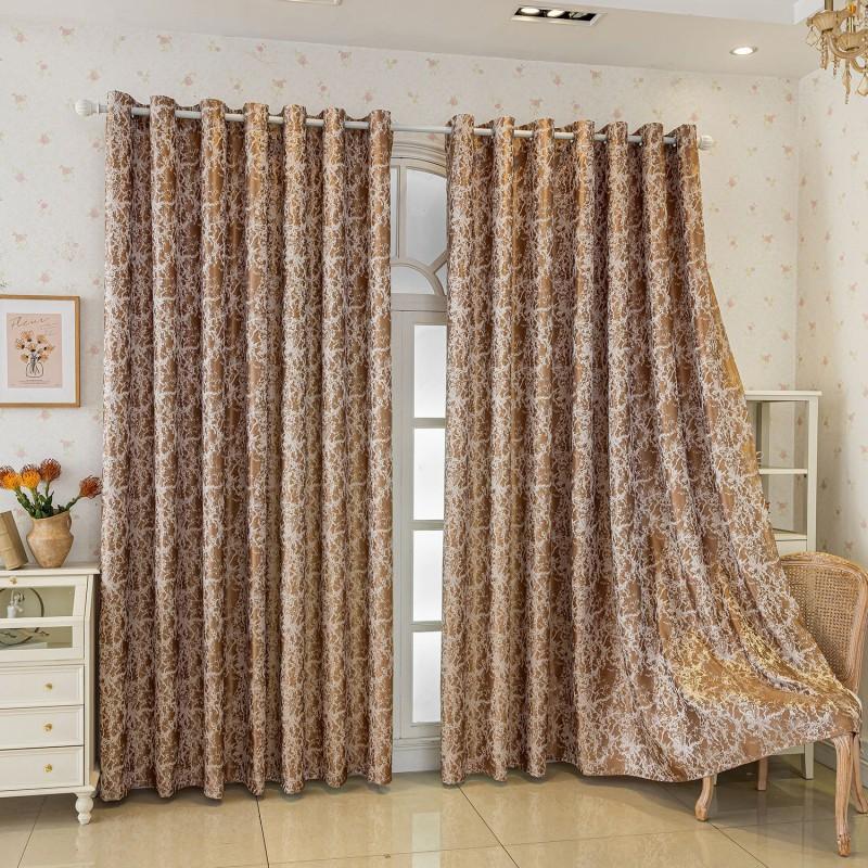 Modern Minimalist Tree Bark Texture Jacquard Blackout Curtain Living Room Bedroom Office