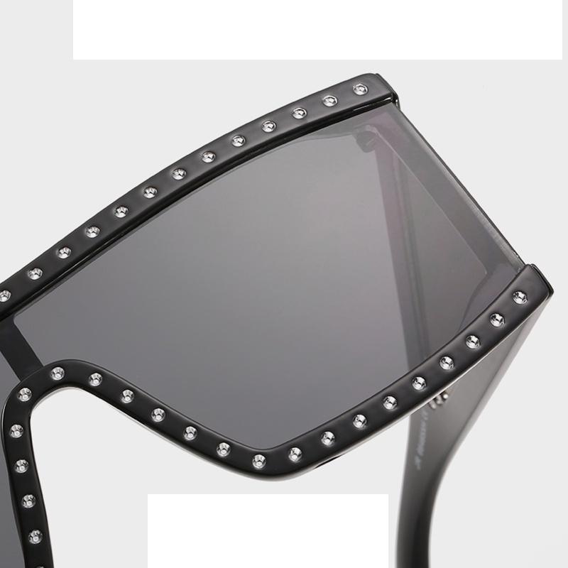 Women's Retro Flat Top Large Oversize Square Frame Sunglasses With Uv400 Protection And Timeless Style