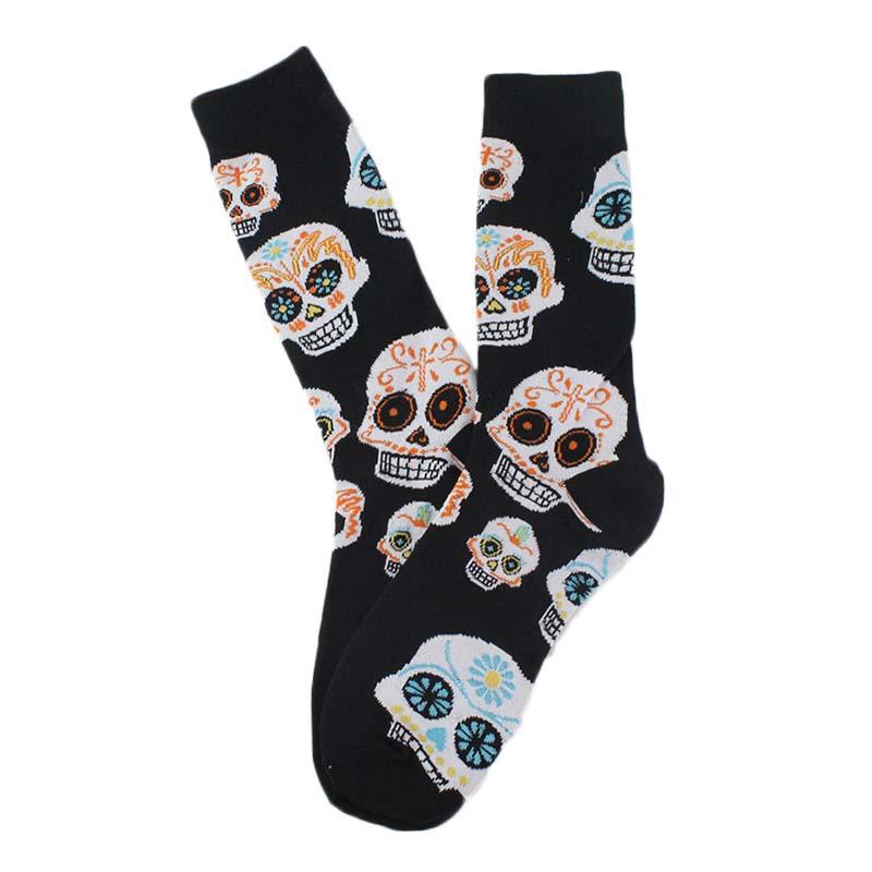 Happy Cool Harajuku Crew Mens Socks Hip Hop Street Big Size Funny Socks Men Skateboard Painting Calcetines Homme Divertidos Sox