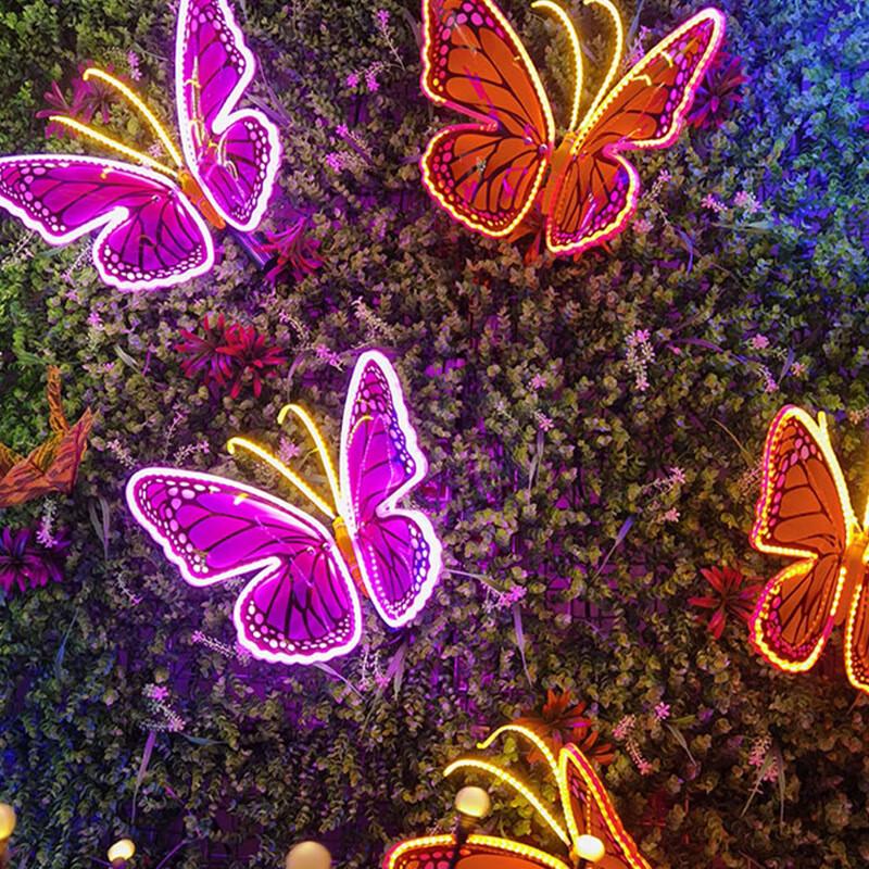 Outdoor Luminous Butterfly Landscape Light