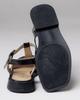 Krula 19883 36 Brown Patent Leather Sandals with Mesh