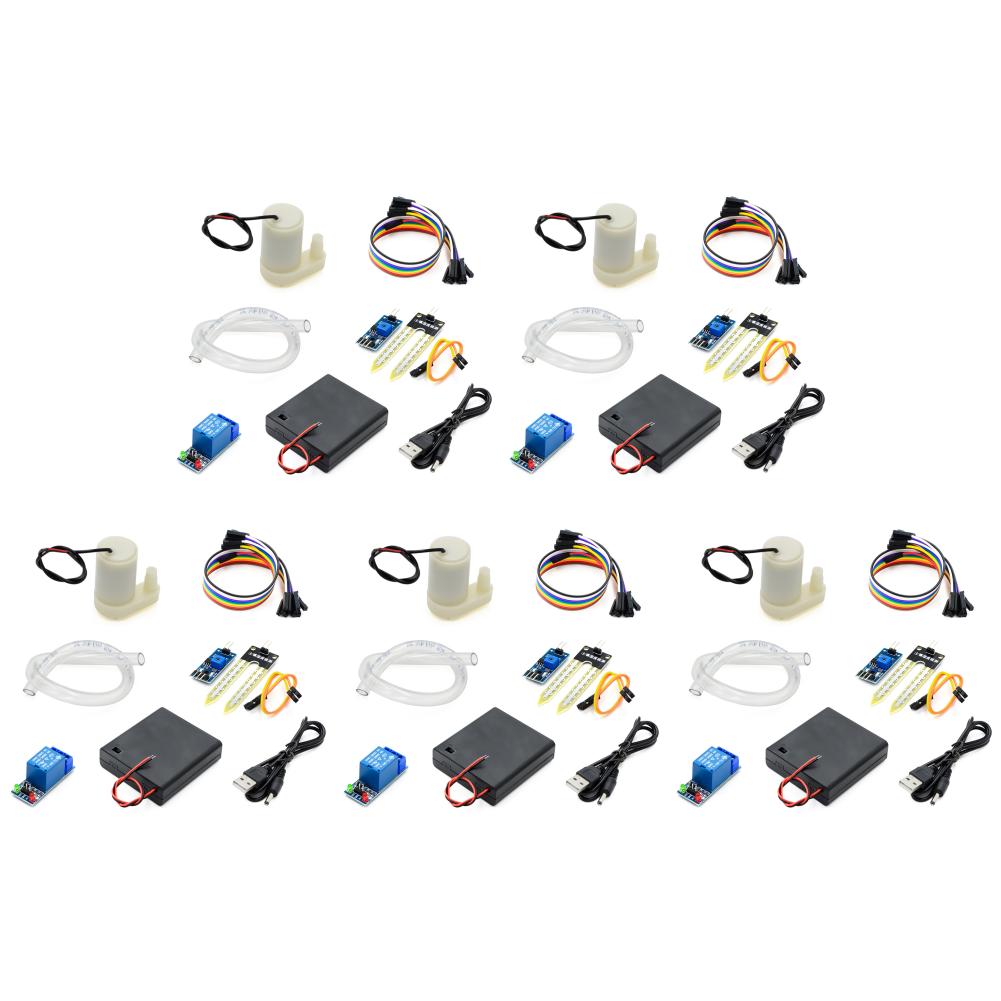 1-5Set Automatic Irrigation Module DIY Automatic Watering Kit Garden Water Pump Soil Moisture Sensor Relay Module for Arduino