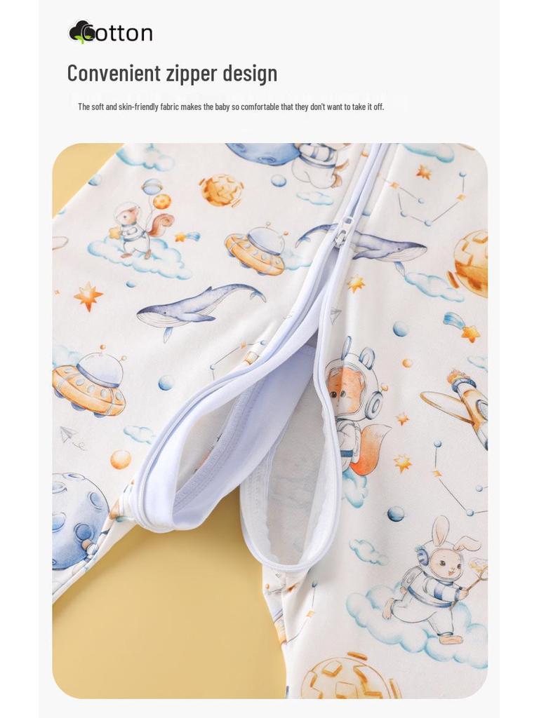 Pure Cotton Baby Romper & Sleeping Bag - Spring/Autumn Collection for Boys & Girls