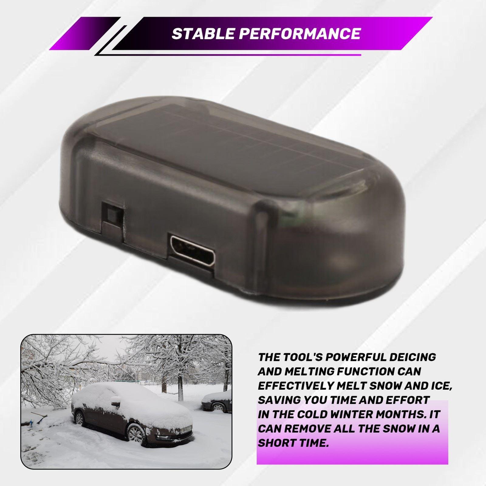 3Piece Electric Snow Ice Scraper Glass Deicer and Snow Melter Vehicle