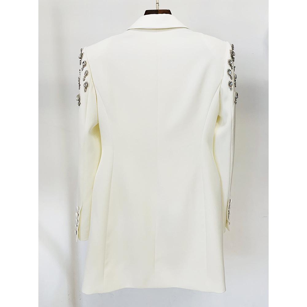 2026 High Street: Slim Fit Blazer with Beading & Rhinestones - Early Spring Collection