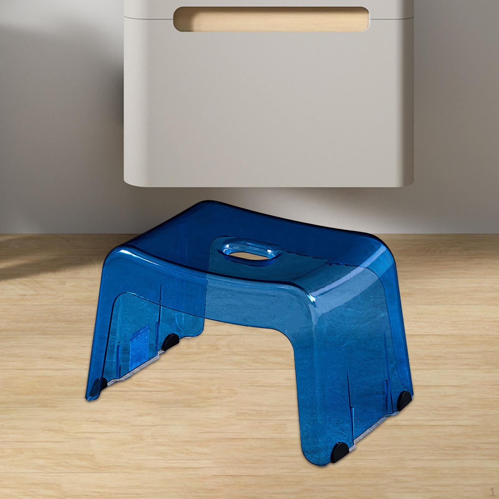 

Табурет для ванной комнаты, горшок, легкий, прочный, универсальный, нескользящий, устойчивый под столом синий