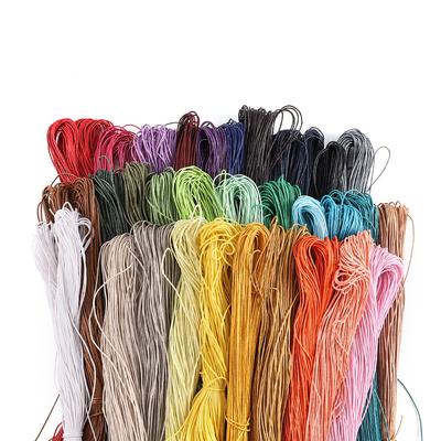 65m/Lot 1mm X 65m Polyester Braided Rope Bracelets Necklaces Beaded Cord Wax Wire for DIY Jewelry Making Findings Supplies Accessories