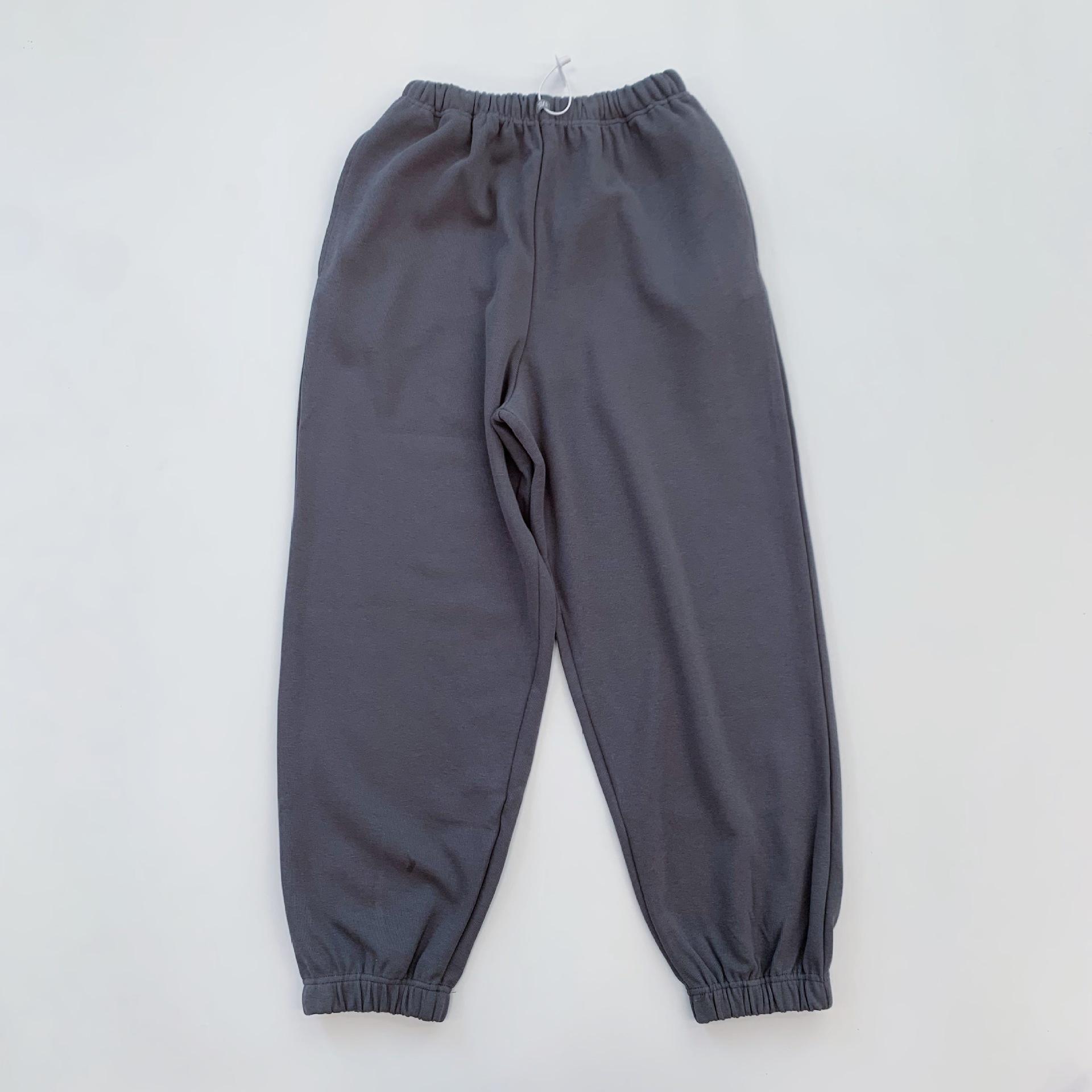 

In Stock: 25 New Casual Loose Drawstring Cuffed Pants for Autumn/Winter Medium сірий колір