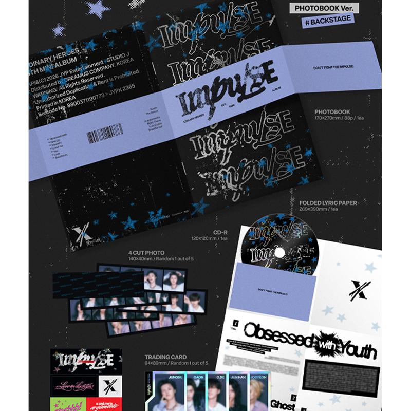Xdinary Heroes IMPULSE 9th Mini Album (BACKSTAGE Ver. / Band of Outsiders Ver.)
