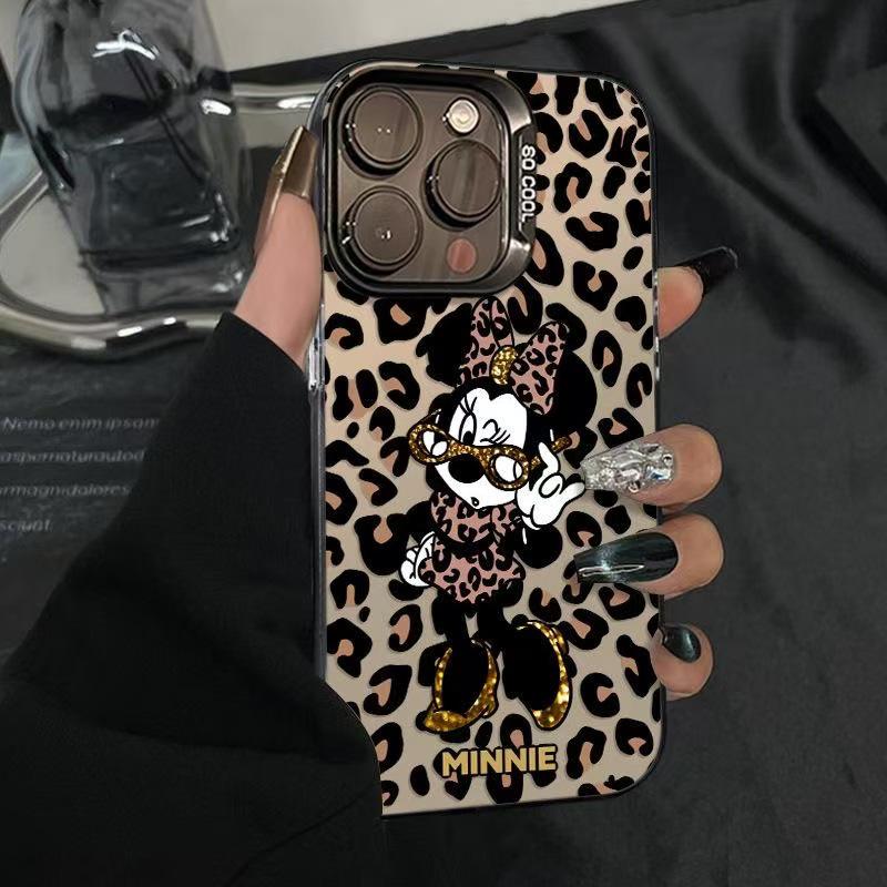 

Leopard Print Minnie Case for Apple iPhone 15 Pro Max - Cartoon, Cute, High-end Cross-border Design iPhone 12