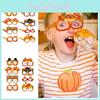 Einzigartige Thanksgiving-Party-Dekoration Herbst-Ahornblatt-Papierbrillen-Charaktere)
