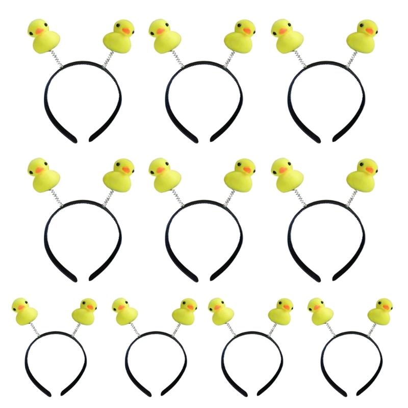 

10pcs Shower Hair Band Stylish Kids Headdress Lovely Little Ducks Hairband Women Lady Girl Hair Accessory